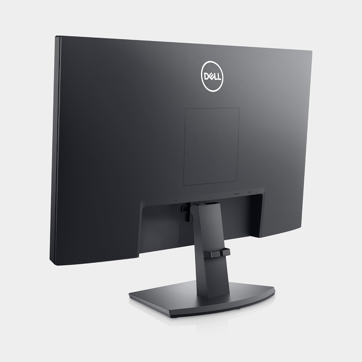 Rear view of a modern Dell monitor with a sleek stand, ideal for enhancing office or home tech setups