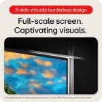 3-side virtually borderless screen design with vibrant visuals, enhancing immersive viewing experiences