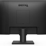 Back view of a BenQ monitor showing ports and sleek design, ideal for modern home office setups