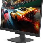 BenQ monitor displaying a dynamic car racing game with vivid graphics
