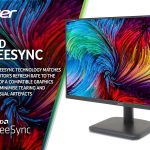 Acer monitor with AMD FreeSync technology, minimizing tearing for enhanced visual performance with colorful display