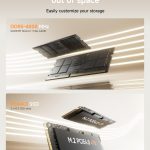 Upgrade your storage with DDR5-4800 MHz RAM and PCIe 4.0 SSD for enhanced speed and capacity