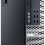 Black Dell OptiPlex 9020 desktop computer with front USB ports and optical drive visible