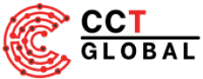 Innovative tech logo featuring a red circuit-inspired design forming the letter C.